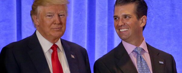 Donald Trump ile en büyük oğlu Donald Trump Jr. - Sputnik Türkiye