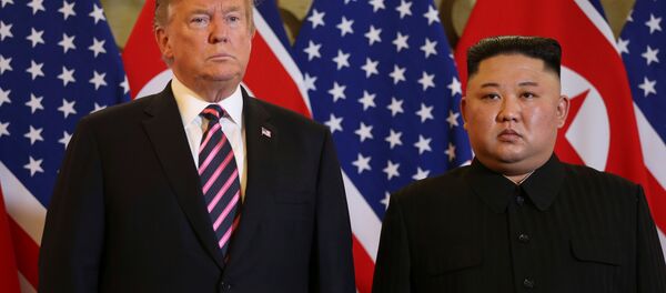 ABD Başkanı Donald Trump ve Kuzey Kore Lideri kim Jong-un vietnam'da ikinci kez yüz yüze görüştü - Sputnik Türkiye