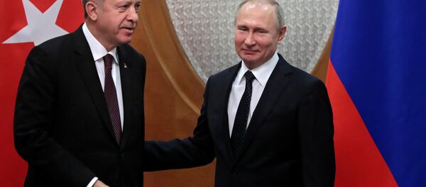 Cumhurbaşkanı Recep Tayyip Erdoğan ve Rusya Devlet Başkanı Vladimir Putin Cumhurbaşkanı Recep Tayyip Erdoğan ve Rusya Devlet Başkanı Vladimir Putin - Sputnik Türkiye