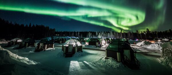 Finlandiya'da kutup ışıkları - Sputnik Türkiye