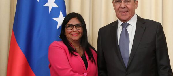 Rusya Dışişleri Bakanı Sergey Lavrov- Veneüzella Devlet Başkan Yardımcısı Delcy Rodríguez - Sputnik Türkiye