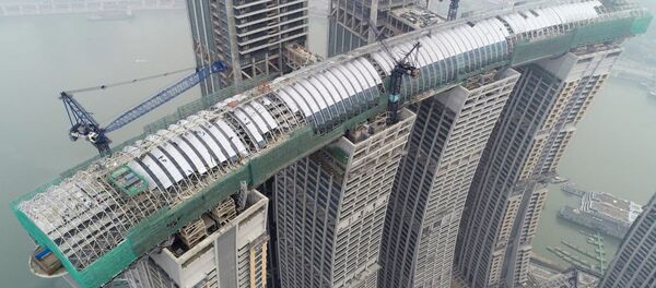 Çin'in yatay gökdeleni Çin'in yatay gökdeleni - Sputnik Türkiye