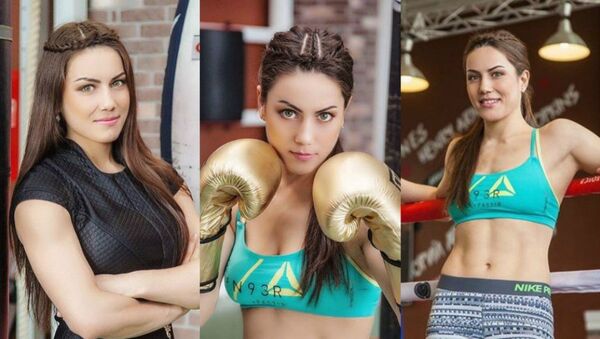 İki siklette dünya şampiyonu olan Kazak boksör Firuza Şaripova - Sputnik Türkiye