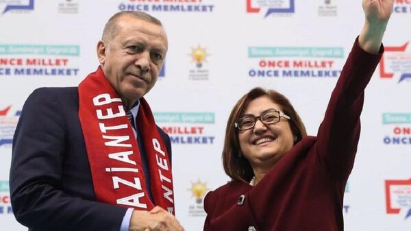 Recep Tayyip Erdoğan - Fatma Şahin - Sputnik Türkiye