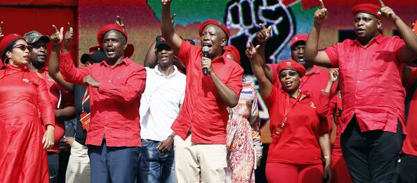 Güney Afirka Ekonomik Özgürlük Savaşçıları (Economic Freedom Fighters-EFF) lideri Julius Malema - Sputnik Türkiye