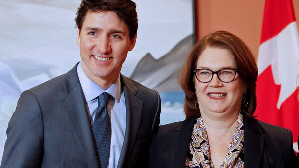 Kanada Başbakanı Justin Trudeau ve Hazine Kurulu Başkanı Jane Philpott - Sputnik Türkiye