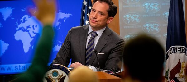 ABD Dışişleri Bakanlığı Sözcü Yardımcısı Robert Palladino (fotoğrafta), Washington'daki bakanlıkta düzenlenen basın brifinginde, Türkiye'nin Rusya'dan S-400 alma girişimine ilişkin değerlendirmelerde bulundu. - Sputnik Türkiye