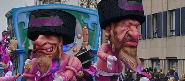 Aalst Karnavalı'nda tartışma yaratan ultra Ortodoks Yahudi tasviri - Sputnik Türkiye