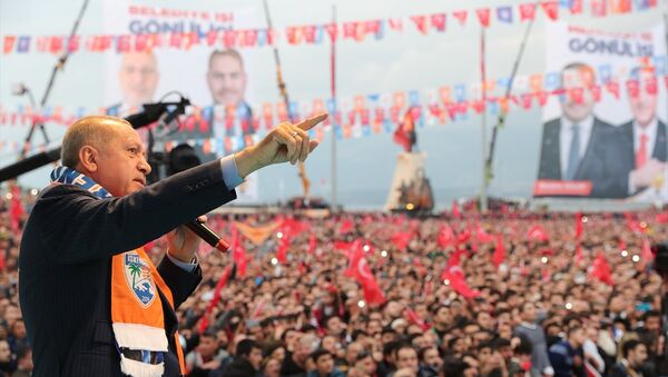 Cumhurbaşkanı Erdoğan'ın 31 Mart yerel seçimleri için İskenderun mitingi - Sputnik Türkiye