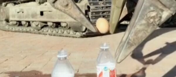 Ekskavatör kepçesiyle sihirbazlık - Sputnik Türkiye