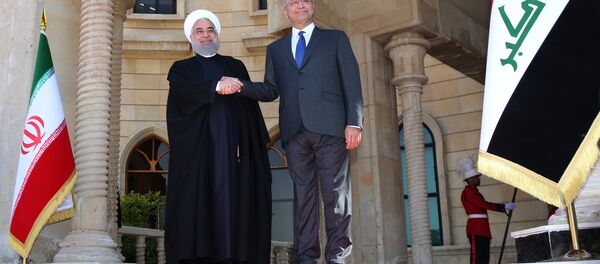 İran Cumhurbaşkanı Hasan Ruhani - Irak Cumhurbaşkanı Berhem Salih - Sputnik Türkiye