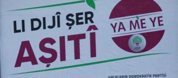 HDP'nin seçim afişleri toplatıldı - Sputnik Türkiye