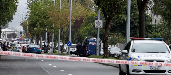 Yeni Zelanda'nın Christchurch şehrinde iki camiye yapılan saldırıların ardından bölgede geniş güvenlik önlemleri alındı - Sputnik Türkiye