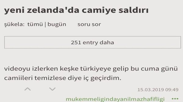 Ekşi Sözlük'te tepki çeken Yeni Zelanda yorumu - Sputnik Türkiye