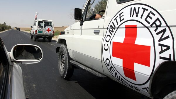 On Monday, a group of unidentified armed men stopped two vehicles with ICRC staff members traveling from the city of Mazar-e-Sharif to Kunduz and took one of the employees. - Sputnik Türkiye