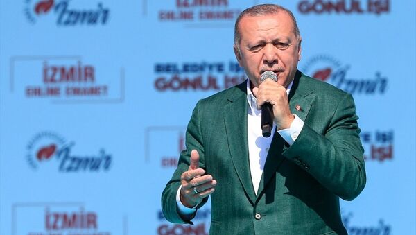 Recep Tayyip Erdoğan, İzmir mitingi - Sputnik Türkiye