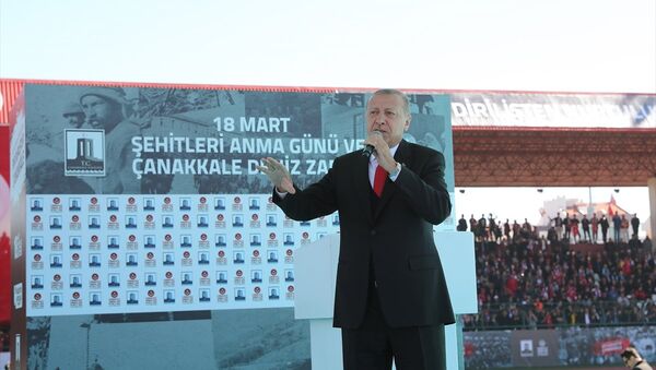 Recep Tayyip Erdoğan, Çanakkale Zaferi, anma - Sputnik Türkiye