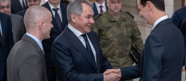 Sergey Şoygu- Beşar Esad - Sputnik Türkiye