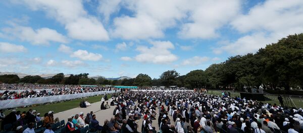 Yeni Zelanda'da cami katliamı sonrası ilk cuma namazı - Sputnik Türkiye