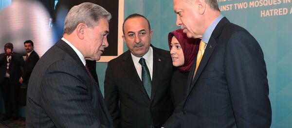 Cumhurbaşkanı Recep Tyayip Erdoğan - Yeni Zelanda Dışişleri Bakanı Winston Peters - Sputnik Türkiye
