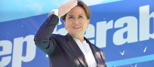 İYİ Parti lideri Meral Akşener Mersin mitinginde - Sputnik Türkiye