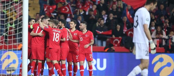 Türkiye A Milli Futbol Takımı, 2020 Avrupa Şampiyonası (EURO 2020) Elemeleri H Grubu ikinci maçında Moldova'yı 4-0 yendi. - Sputnik Türkiye
