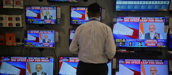 Hindistan Başbakanı Narendra Modi, uydusavar silahla bir alçak yörüngede yer alan uydu vurduklarını açıkladı. - Sputnik Türkiye