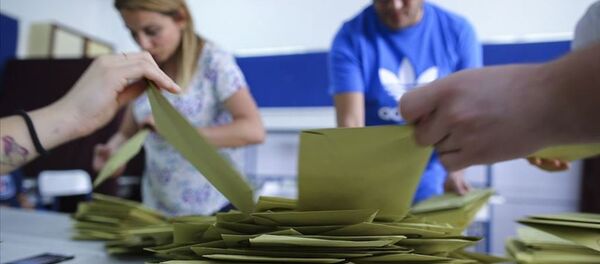 Seçim - sayım - oy - Sputnik Türkiye