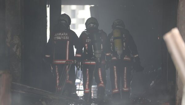 Ankara, İskitler Ata Sanayi Sitesi'nde, metruk bina, yangın - Sputnik Türkiye