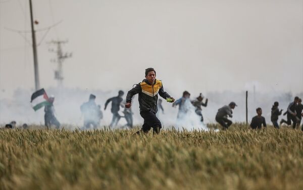 İsrail askerlerinden Gazze saldırısı - Sputnik Türkiye