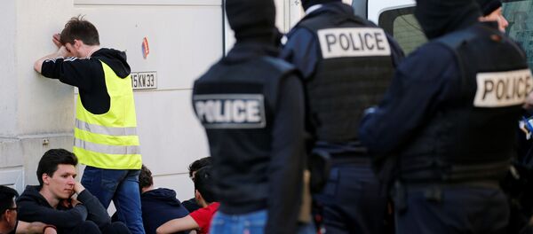Fransa'daki Sarı Yelekler, gösterilerinin 20.haftasında - gözaltı - Sputnik Türkiye