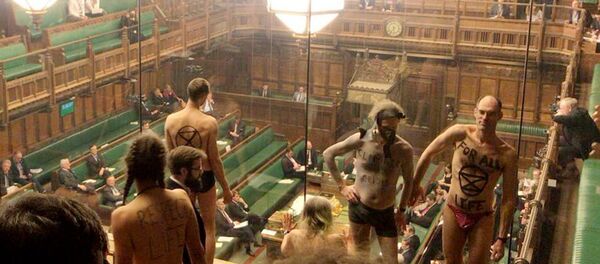 Avam Kamarası'nda yarı çıplak iklim eylemi - Sputnik Türkiye