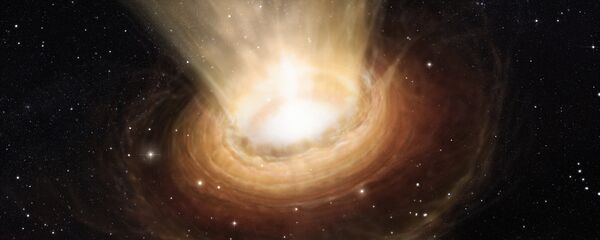 Avrupa Güney Gözlemevi tarafından paylaşılan bir süper kütleli karadelik - Sputnik Türkiye