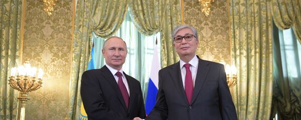 Kazakistan'ın yeni Devlet Başkanı Kasım Cömert Tokayev ile Rusya Devlet Başkanı Vladimir Putin Kazakistan'ın yeni Devlet Başkanı Kasım Cömert Tokayev ile Rusya Devlet Başkanı Vladimir Putin - Sputnik Türkiye