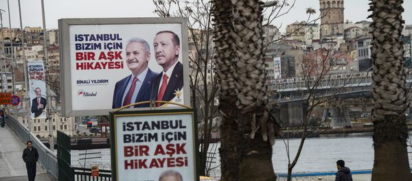 Recep Tayyip Erdoğan - Binali Yıldırım - billboard - Sputnik Türkiye