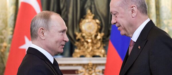 Vladimir Putin - Recep Tayyip Erdoğan - Sputnik Türkiye