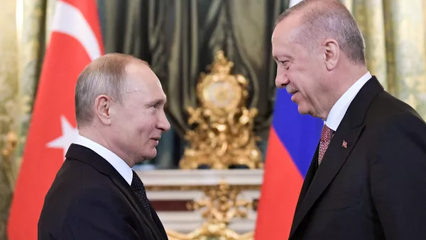 Vladimir Putin - Recep Tayyip Erdoğan - Sputnik Türkiye