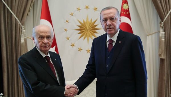 Recep Tayyip Erdoğan - Devlet Bahçeli - Sputnik Türkiye