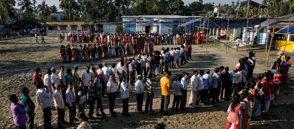 Hindistan'da 39 gün sürecek parlamento seçimleri başladı - Sputnik Türkiye