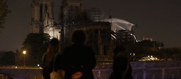 Paris’te Notre Dame Katedrali’nde yangın - Sputnik Türkiye