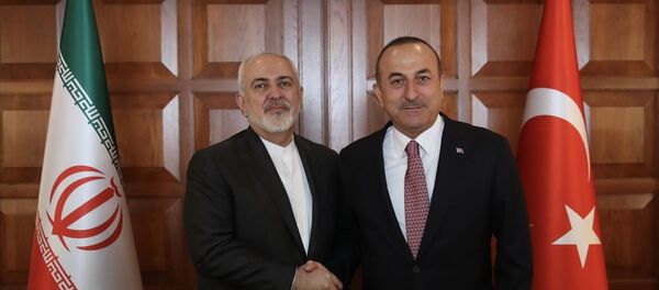 İran Dışişleri Bakanı Cevad Zarif ve mevkidaşı Mevlüt Çavuşoğlu - Sputnik Türkiye