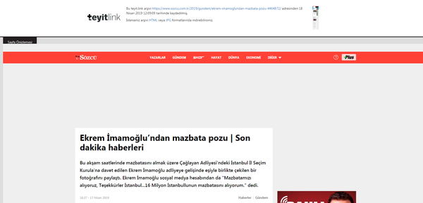 Teyit.org: İmamoğlu mazbatasını 18 Nisan'da aldı  - Sputnik Türkiye