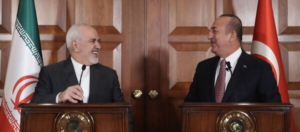 Dışişleri Bakanı Mevlüt Çavuşoğlu ve İranlı mevkidaşı Cevad Zarif - Sputnik Türkiye