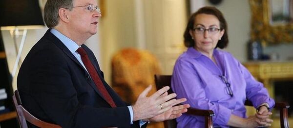 Christian Berger ile Marilena Georgiadou-Berger - Sputnik Türkiye