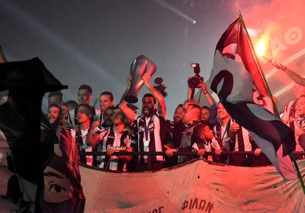 Yunanistan'da PAOK 34 yıl sonra lig şampiyonluğuna ulaştı - Sputnik Türkiye