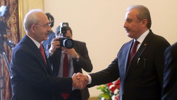 CHP Genel Başkanı Kemal Kılıçdaroğlu ve TBMM Başkanı Mustafa Şentop - Sputnik Türkiye