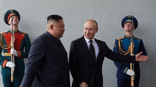  Vladimir Putin -  Kim Jong-un - Sputnik Türkiye