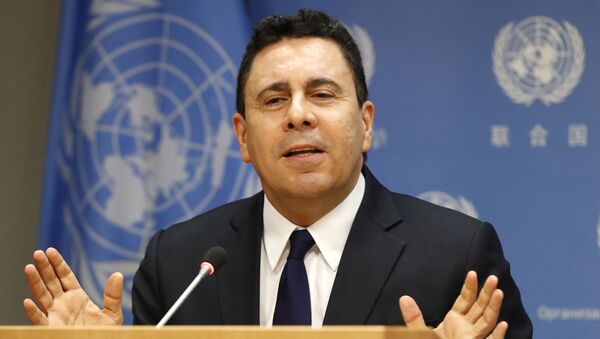 Venezüella'nın Birleşmiş Milletler (BM) Daimi Temsilcisi Samuel Moncada - Sputnik Türkiye