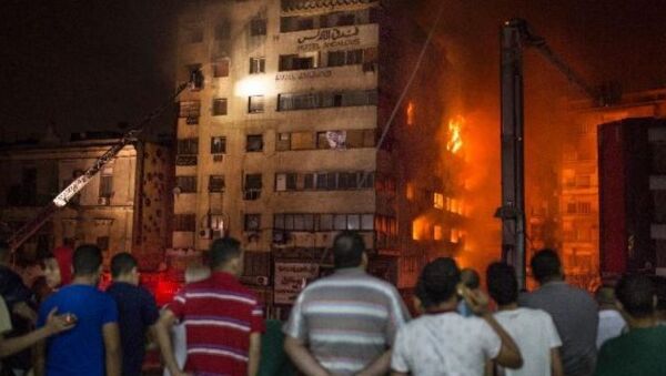 Kahire'de büyük yangın: 51 kişi yaralandı - Sputnik Türkiye