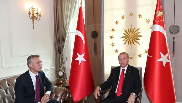 Cumhurbaşkanı Recep Tayyip Erdoğan, NATO Genel Sekreteri Jens Stoltenberg - Sputnik Türkiye